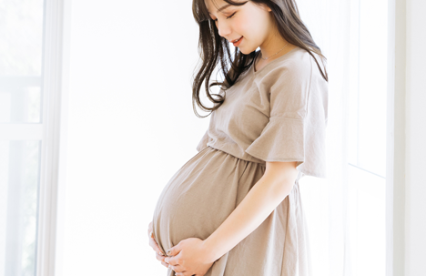 妊娠中期の女性